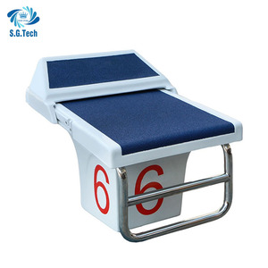 워터 크라운 SGSB 국제 표준 크라운 유리섬유 304 스틸 모던 스타팅 블록 럭셔리 풀 플랫폼 수영장 액세서리 - Product Image 3