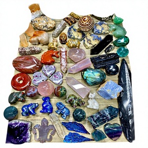Assorted Natural Gemstone Carvings Cabochons Mix Crystal IGI Certified Asscher Cut for Jewelry Decor Wholesale - Product Image 1