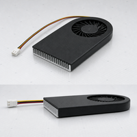 Kipas Blower Profil Rendah 1U Kustom dengan Heatsink Aluminium Ekstrusi untuk Pendingin CPU Server PC Industri Terintegrasi