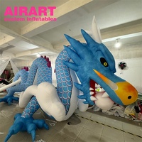 Costume gonflable adulte de marionnette de dragon rouge gonflable personnalisé d'événement de défilé