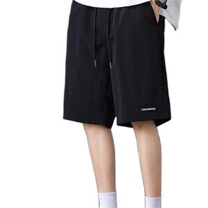 Nuevos pantalones cortos deportivos de seda helada de cintura alta de verano estilo informal recto suelto de secado rápido - Product Image 1