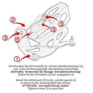Pour BMW R1250GS <span class=keywords><strong>2019</strong></span>-2022 R1250 GS ADV R <span class=keywords><strong>1250</strong></span> RS <span class=keywords><strong>RT</strong></span> accessoires de moto couvercle de protection du moteur couvercle de protection du rabat couvercle en aluminium - Product Image 5