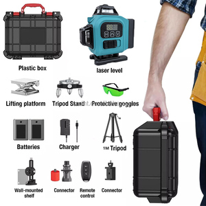 Nivel <span class=keywords><strong>Láser</strong></span> Profesional 4 X 360 °   <span class=keywords><strong>Láser</strong></span> de Líneas Cruzadas Autonivelante de 16 Líneas con Pantalla LED para Construcción - Product Image 6