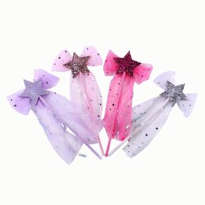 Varita de estrella con purpurina para niñas, varita mágica de princesa para fiesta, accesorios de Cosplay de princesa - Product Image 1