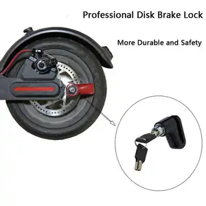 Anti-Theft Steel Wire Lock Disc Brakes Wheels Locker For Cityneye M365 And M365 Pro Electric Scooter Lock Accessories