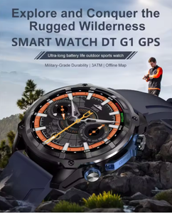 2025 NUEVO DT G1 GPS Reloj inteligente <span class=keywords><strong>Pantalla</strong></span> AMOLED <span class=keywords><strong>de</strong></span> 1,43 pulgadas <span class=keywords><strong>Linterna</strong></span> BT Llamada Ritmo cardíaco 3ATM Reloj inteligente deportivo resistente al agua profunda - Product Image 6