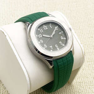 Montre mécanique automatique unisexe personnalisable, mouvement NH35, cadran en cristal saphir, boîtier en acier inoxydable, bracelet en cuir véritable - Product Image 6