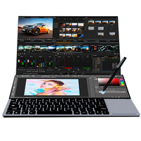 2025 Intel Core I7-9750H 9th Gen Double Display Gaming Touch Dual Screen Computadorasr Portatil External Graphics Card Laptop