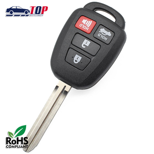 3 + 1 nút t-oyota thông minh chìa khóa xe vỏ toy43 lưỡi xe phím trường hợp bìa thay thế mà không có logo - Product Image 4