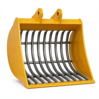 Garantie 1 an Compatibilité universelle Excavatrice de 8 à 15 tonnes pour la séparation du sol et de la roche Grille de criblage pour excavatrice