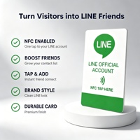 Carte NFC Officielle LINE : Appuyez ici pour la carte Google Review en PVC, ajoutez instantanément sur les réseaux sociaux. Vente en gros pour Magasins, Restaurants, Cafés, OEM.