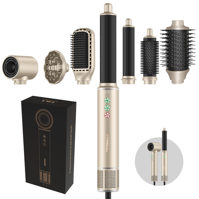 OEM Brand High-Speed Ionic Hair Dryer Set Multi-Styler Electric 5-in-1 Wrap Hair Dryer Hair Brushes Hot Air Seche Outdoor Hotel