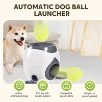 Lanceur de balles pour chien avec récompense alimentaire, nouvelle machine interactive de lancer de balles de tennis pour animaux de compagnie, lanceur de balles de tennis