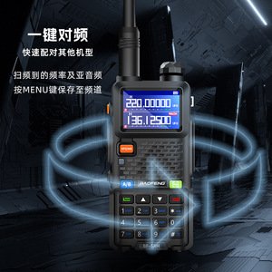 เครื่องส่งรับวิทยุ Baofeng BF-5RH 136-520MHz วิทยุ FM พร้อมไฟฉาย LED สำหรับการตั้งแคมป์กลางแจ้ง - Product Image 4