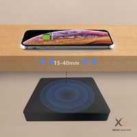 Tendance 10W Max 40mm chargeur rapide sans fil longue Distance caché sans fil chargeur pour meubles sous table pour téléphones portables