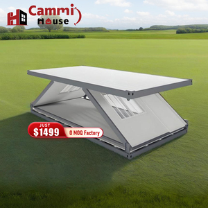 Cammi nhà có thể gập lại 20ft <span class=keywords><strong>container</strong></span> nhà prefab Ngôi nhà nhỏ mô-đun nhà tiền chế nhà Tị nạn trại Z gấp <span class=keywords><strong>container</strong></span> văn phòng - Product Image 2