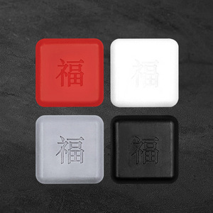 Anti Collision Door Handle Pad With Fu Character Rubber Wall Mount Home Protection For Living Room Bedroom Door Closing Cushion - Product Image 5
