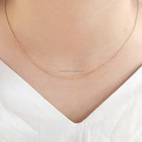 Fine Jewelry AU750 18k Chaîne Collier En Or Massif Chopin Chaîne Bonne Qualité Design Personnalisé Chinois Or Chaîne
