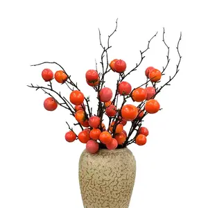 XRFZ имитация фруктов мини хурма зеленое растение украшение для гостиной дерево от производителя оптом для отпуска