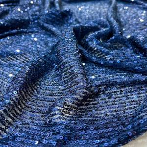 High End Elegant Embroidery Soft Women Stretch Evening Dress Spandex Tulle Mesh Lace 3mm Shine Black Sequin <strong>Net</strong> <strong>Fabric</strong> - Product Image 5