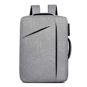 XINGYONZHE FD-033 Modern Polyester Laptop <b>Backpack</b> with Air Cushion Belt Handle Closure Protective Design for <b>School</b> Use <b>Black</b> - Product Image 6