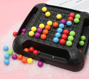 ลูกบอลสีรุ้ง2ใน<span class=keywords><strong>1</strong></span>สำหรับเด็ก,ของเล่นเกมกระดานหมากรุกของเล่นแข่งขันในบ้านเกมจับคู่สีเพื่อความบันเทิง - Product Image 2