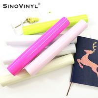 Feuilles de vinyle autocollantes pour découpe artisanale, changement de couleur sensible à la température, rouge à jaune, permanentes