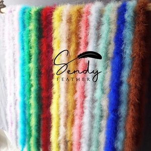 Écharpe en plumes de marabout de dinde en gros, tailles 20g-50g, couleur et emballage personnalisés, pour fête, costume, mariage, spectacle de danse - Product Image 3