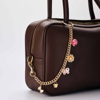 Porte-clés tendance printemps-été avec pendentif mignon fruits et océan, mousqueton doré, cerise et étoile de mer, accessoire de sac à main à la mode, cadeau pour femme