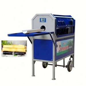 Machine commerciale automatique en acier inoxydable pour le nettoyage, le pelage, le broyage et la découpe de la canne à sucre et des feuilles de canne à sucre, pour la production de jus - Product Image 1
