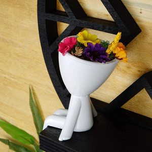<span class=keywords><strong>Pot</strong></span> <span class=keywords><strong>de</strong></span> planteur intérieur et extérieur, Vase décoratif en résine succulente en forme naturelle - Product Image 3