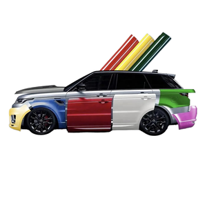 Ultra brillante camaleón Color Ppf Tpu coches pintura protección película antiarañazos Nardo gris dragón rojo sangre coche vinilo envoltura - Product Image 1