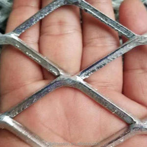 רשת תיל מגולוונת ניתנת להרחבה ורשת תיל מתכת מורחבת מאלומיניום בצורת יהלום לפרויקטים של בנייה - Product Image 1