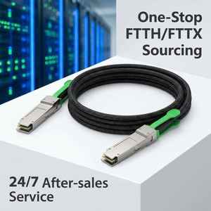 สายเคเบิลทองแดงแบบเชื่อมต่อโดยตรง 10G SFP+ DAC 25Gbase Twinax ความยาว 1 ม. 3 ม. 5 ม. แบบ Passive สำหรับเชื่อมต่อเซิร์ฟเวอร์ศูนย์ข้อมูลกับสวิตช์ Top-of-Rack - Product Image 1