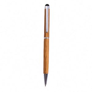 Stylo tactile 2 en 1 en bambou recyclé, écologique, avec logo personnalisé - Product Image 2