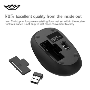 Lvkidron Đen Trắng Bàn Phím Và Chuột Thiết Lập Cảm Biến Quang Học 2.4G Bàn Phím Không Dây Chuột Combo Cho Văn Phòng Kinh Doanh Nhà Thiết Lập - Product Image 5