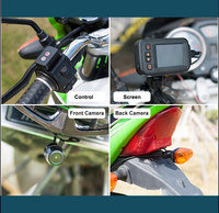 Caméra de tableau de bord pour moto, 2 canaux, étanche IP67, caméras avant et arrière 720P, compatible avec capteur G, caméra de tableau de bord OEM ODM, usine
