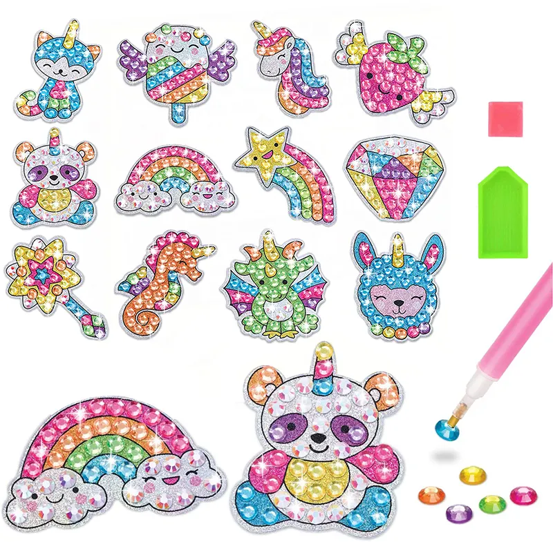 Kids Education Craft 3D Crystal Foam EVA Mosaic Sticker Handmade Art Kids Toy