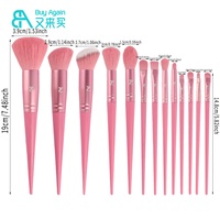 pinceaux de maquillage en bois, 40 pièces, brosses écologiques vegan, manche en bois, en bambou, accessoire de maquillage