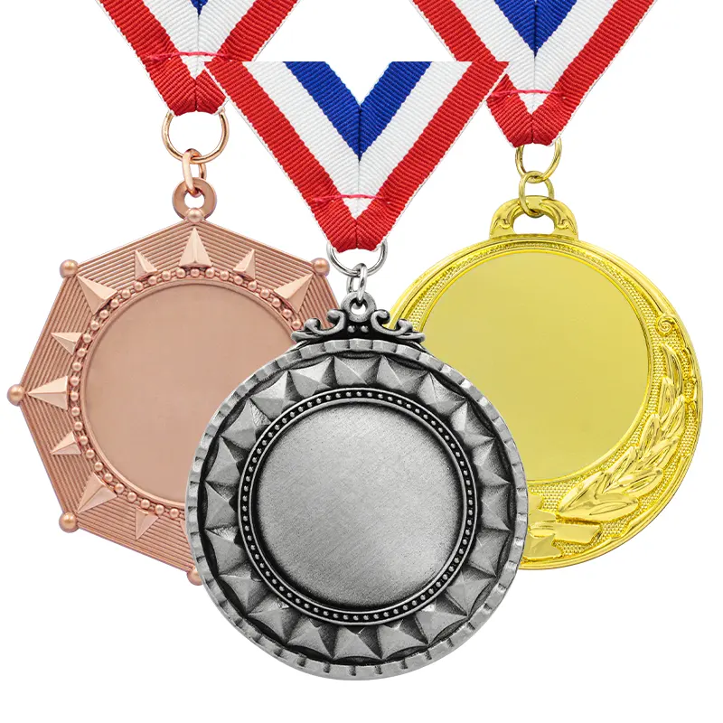 Nieuwe Aangepaste Zinklegering Basketbal Zwemmen Voetbal Russische Sneeuwvlok Medaille Kickboksen Metalen Blanks Gouden Sport Worstelen Medaille