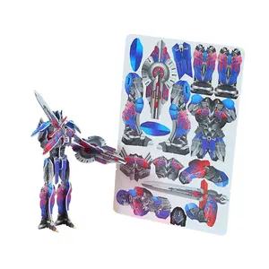 El mejor producto con Robot en <span class=keywords><strong>3D</strong></span> Puzle para el cumpleaños del niño Juguete educativo Diy Juguete de dibujos animados Juguete de plástico - Product Image 6