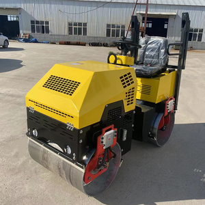 Rullo Compattatore Vibrante a Basso Prezzo da 1, 2, 3 Tonnellate, Macchina Compattatrice Vibrante per Asfalto, Mini Compattatore Stradale Cavalcabile - Product Image 1