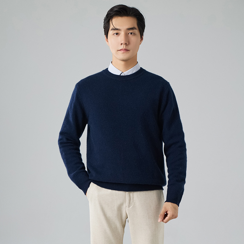 Col rond [sy810] bleu marine