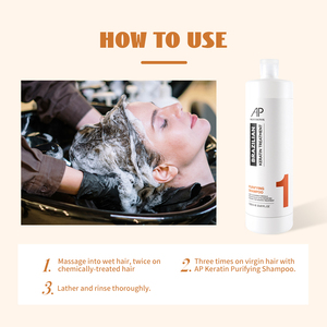 Shampooing nettoyant en profondeur pour la préparation du traitement à la kératine élimine les accumulations et détoxifie les cheveux - Product Image 6