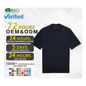 Custom Logo High Quality Merino Wool men t-shirts Heavyweight Blank Soft Crew Neck Designer Boys T Shirt For Men