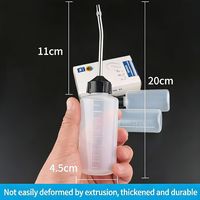 Bouteille d'huile en plastique pour machine à coudre avec long bec métallique, distributeur d'huile pour machine à coudre