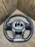 Volant en cuir et fibre de carbone YLD pour Mercedes-Benz W204 W205 W207 W211 W212 W213 W221 W222 GLS