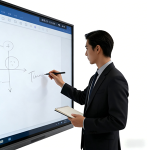 Écran interactif BOE E4 65 pouces 4K UHD, OEM/ODM Android 14 Tactile IR WiFi-<span class=keywords><strong>6</strong></span> pour petits bureaux et écoles - Product Image 1