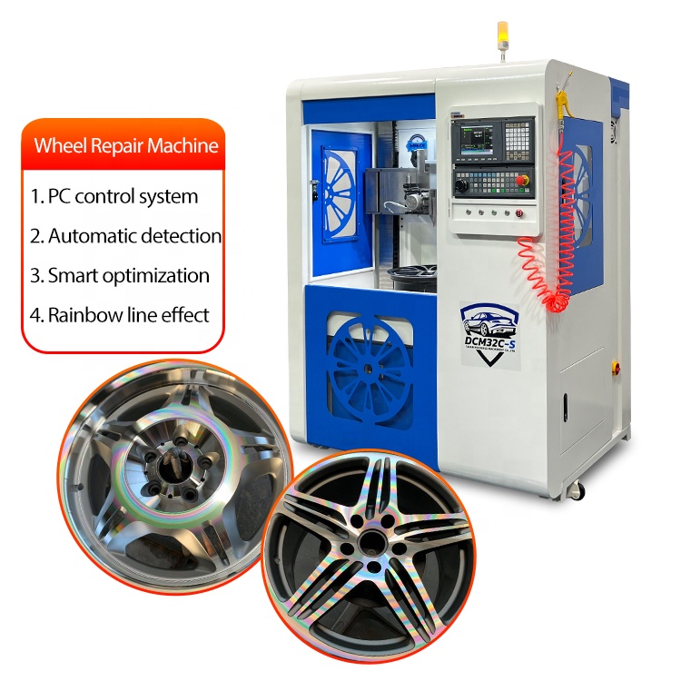 Новый драгоценный камень резит для ремонта литых токарный станок для ступицы колеса для автомобиля с общей топливной магистралью в Китае (стандарты CE, DCM32C-S