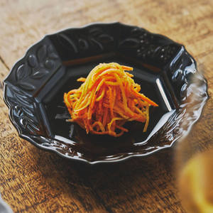 Ensemble de tasse de bol de soulagement d'olive élégant moderne forme classique vaisselle de poterie maison restaurants ovale fabriqué au japon - Product Image 5